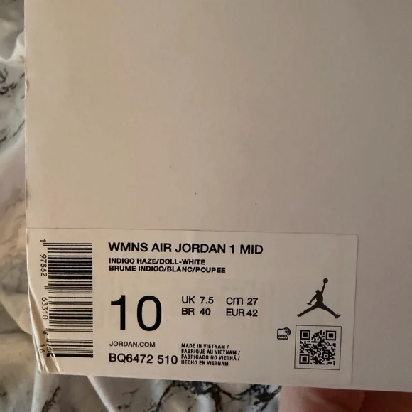 Jordan Air 1 Mid • Pink/Purple • Women’s sz 10 - Picture 4 of 4